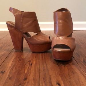 GB wooden block heels